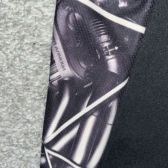 Under Armour Combine Training mechanics mechanical black print T-shirt XL rare - Picture 3 of 5